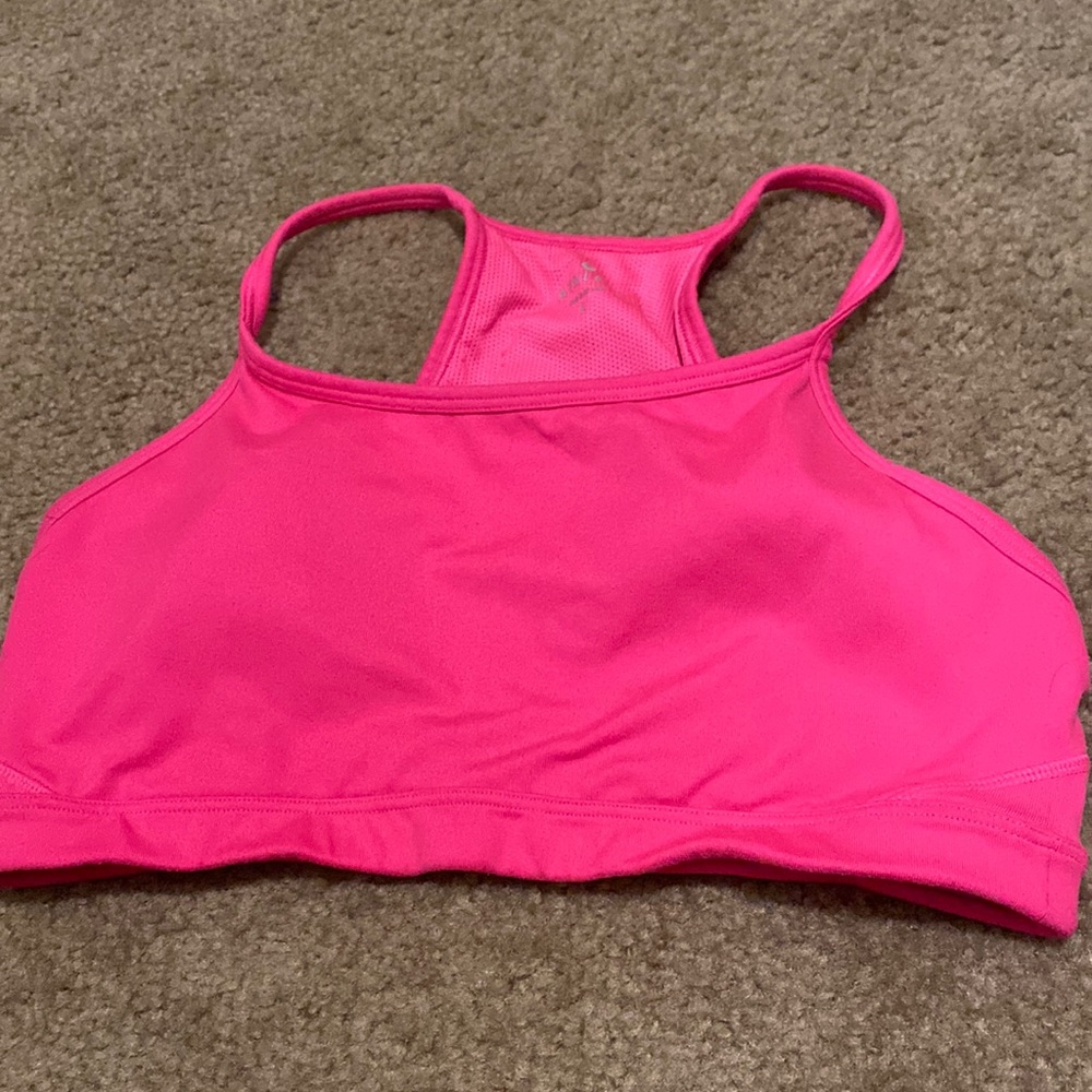 Pink athleta sports bra